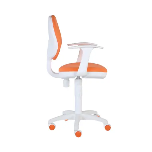 Кресло CH-W356AXSN с подлокотниками, оранжевое, пластик белый, CH-W356AXSN/15, фото 2