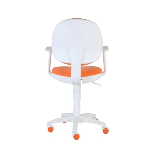 Кресло CH-W356AXSN с подлокотниками, оранжевое, пластик белый, CH-W356AXSN/15, фото 4