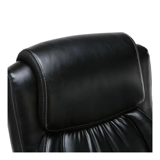 Кресло офисное BRABIX PREMIUM &quot;Status HD-003&quot;, нагрузка до 250 кг, рециклированная кожа, хром, черное, 531821, фото 7