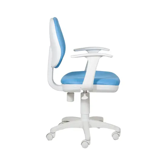 Кресло CH-W356AXSN с подлокотниками, голубое, пластик белый, CH-W356AXSN/15, фото 2
