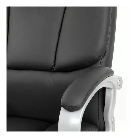 Кресло офисное BRABIX PREMIUM &quot;Blocks HD-008&quot;, НАГРУЗКА до 200 кг, экокожа, серое, 531944, фото 9
