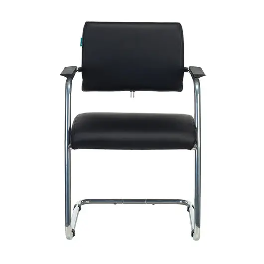 Кресло для приемных и переговорных CH-271N-V/SL/BLACK, экокожа, хром, черное, 1165891, фото 3