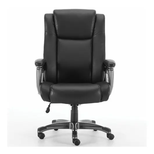 Кресло офисное BRABIX PREMIUM &quot;Solid HD-005&quot;, НАГРУЗКА до 180 кг, рециклированная кожа, черное, 531941, фото 3