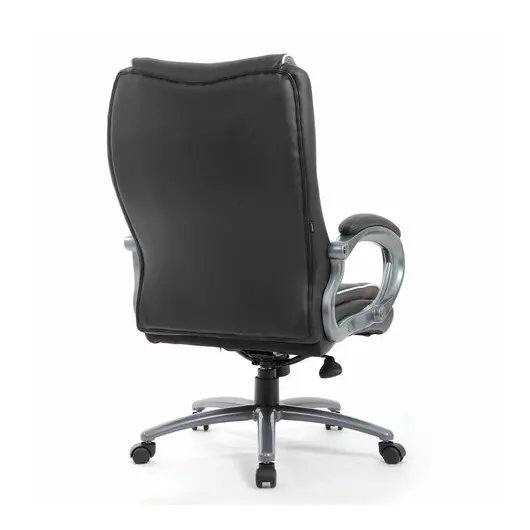 Кресло офисное BRABIX PREMIUM &quot;Strong HD-009&quot;, НАГРУЗКА до 200 кг, экокожа черная, ткань серая, 531945, фото 3