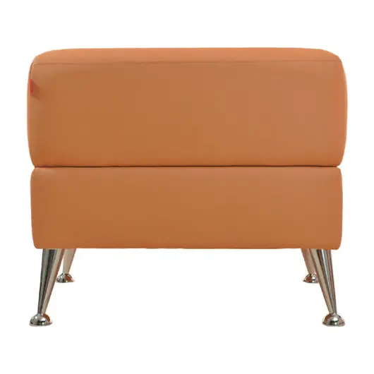 Кресло мягкое &quot;Норд&quot;, &quot;V-700&quot; (820х720х730 мм), c подлокотниками, экокожа, оранжевое, фото 3