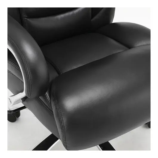Кресло офисное BRABIX PREMIUM &quot;Pride HD-100&quot;, НАГРУЗКА до 250 кг, натуральная кожа, черное, 531940, фото 7