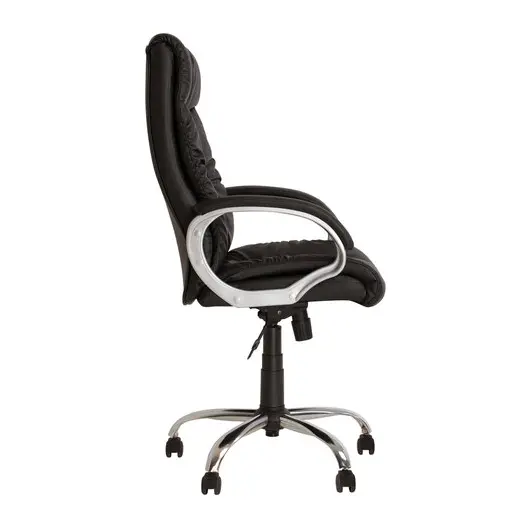 Кресло офисное &quot;Matrix&quot;, экокожа, хромированное пятилучие, черное, фото 2