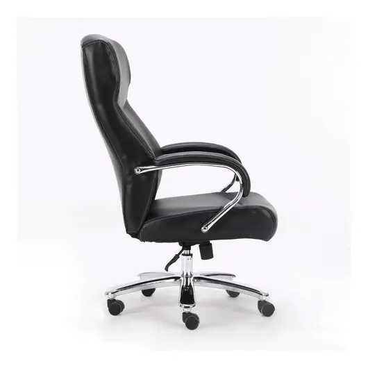 Кресло офисное BRABIX PREMIUM &quot;Total HD-006&quot;, НАГРУЗКА до 180 кг, экокожа, хром, черное, 531933, фото 2