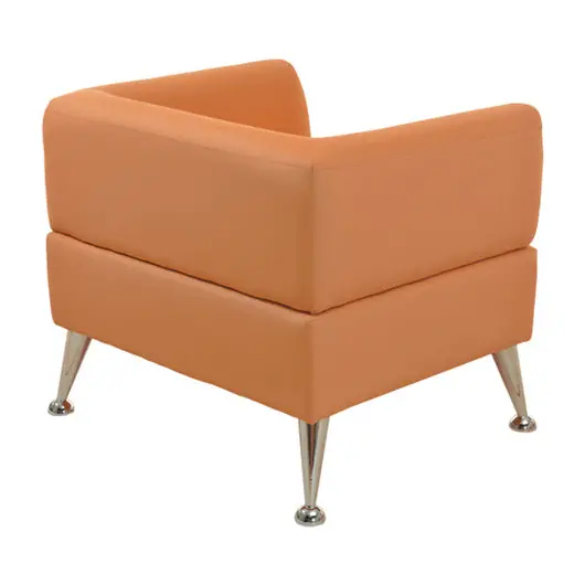 Кресло мягкое &quot;Норд&quot;, &quot;V-700&quot; (820х720х730 мм), c подлокотниками, экокожа, оранжевое, фото 4