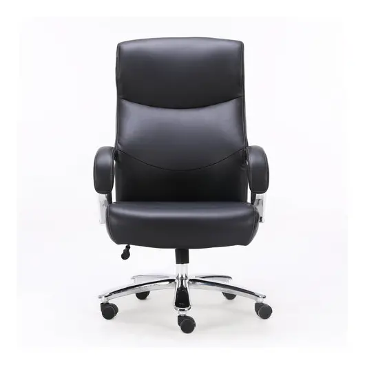 Кресло офисное BRABIX PREMIUM &quot;Total HD-006&quot;, НАГРУЗКА до 180 кг, экокожа, хром, черное, 531933, фото 3
