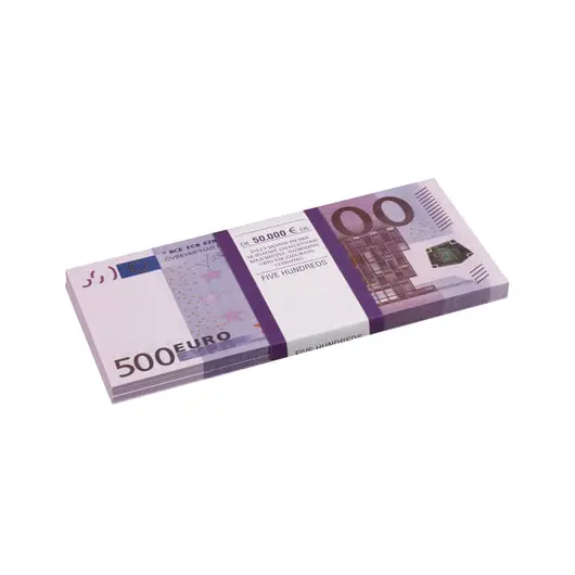 Деньги шуточные &quot;500 евро&quot;, упаковка с европодвесом, AD0000064, фото 1