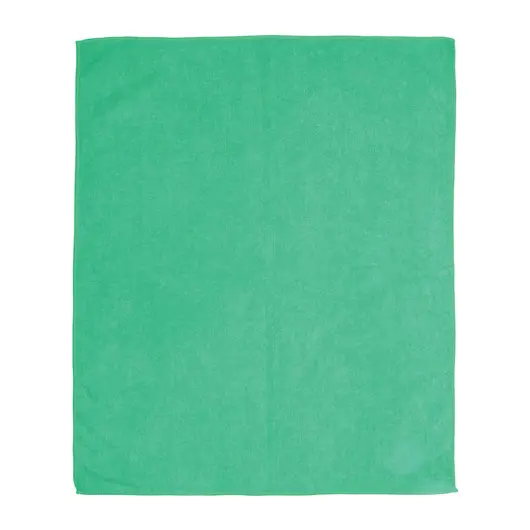 Тряпка для мытья пола, плотная микрофибра, 50х60 см, зеленая, ЛАЙМА, 601251, фото 4