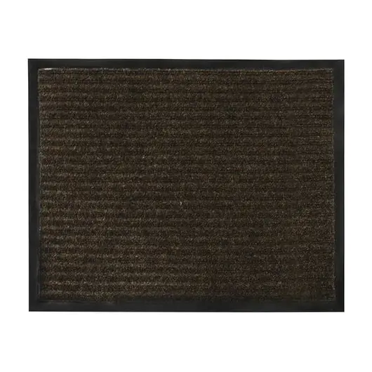 Коврик входной ворсовый влаго-грязезащитный 120х150 см, толщина 7 мм, коричневый, VORTEX, 22102, фото 1