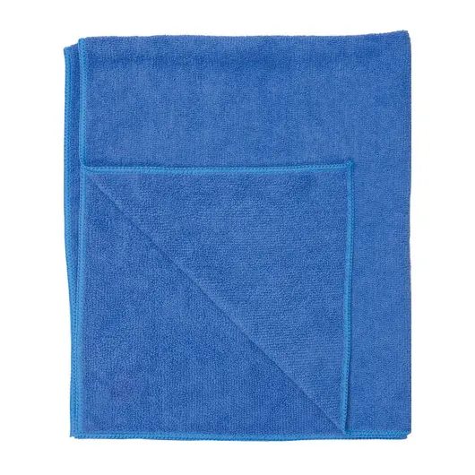 Тряпка для мытья пола, плотная микрофибра, 70х80 см, синяя, ЛАЙМА, 601250, фото 3