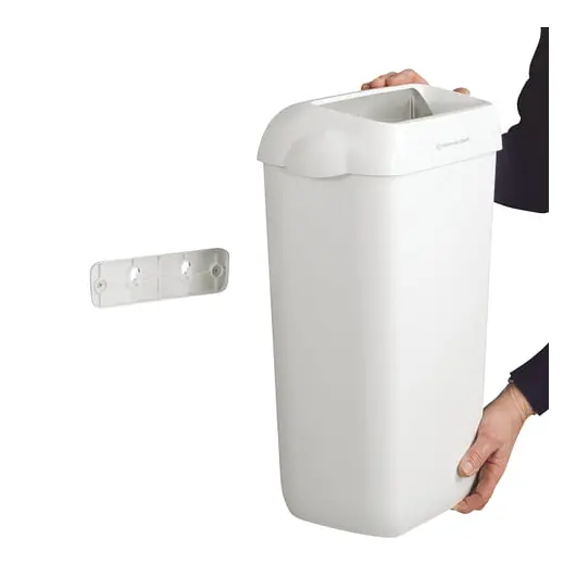 Контейнер для мусора, 43 л, KIMBERLY-CLARK Aquarius, белый, 56,9х42,2х29 см, без крышки, 6993, фото 3