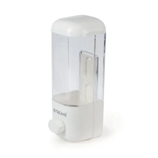 Диспенсер для жидкого мыла ЛАЙМА, наливной, 0,5 л, ABS-пластик, белый, 601792, фото 4