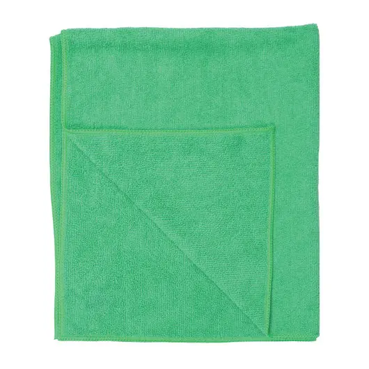 Тряпка для мытья пола, плотная микрофибра, 50х60 см, зеленая, ЛАЙМА, 601251, фото 5