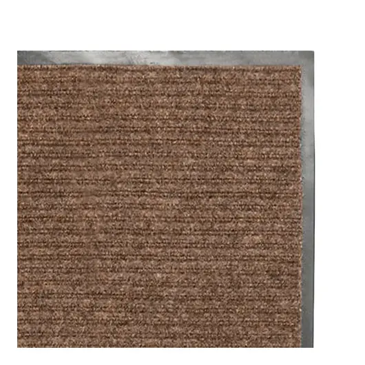 Коврик входной ворсовый влаго-грязезащитный ЛАЙМА/ЛЮБАША, 90х120 см, ребристый, толщина 7 мм, коричневый, 602873, фото 2