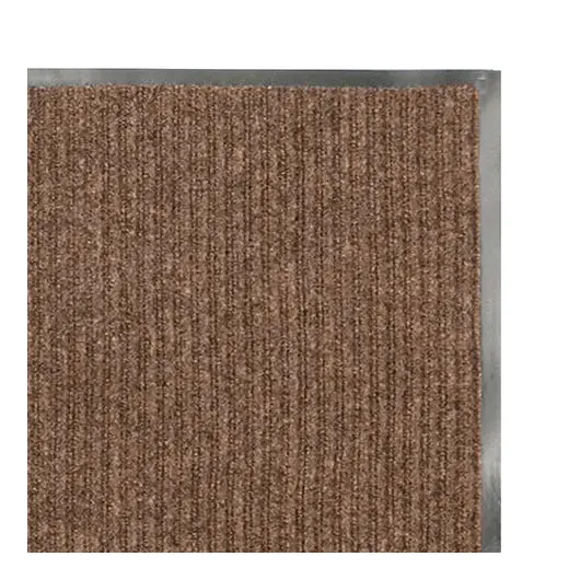 Коврик входной ворсовый влаго-грязезащитный ЛАЙМА/ЛЮБАША, 60х90 см, ребристый, толщина 7 мм, коричневый, 602868, фото 2
