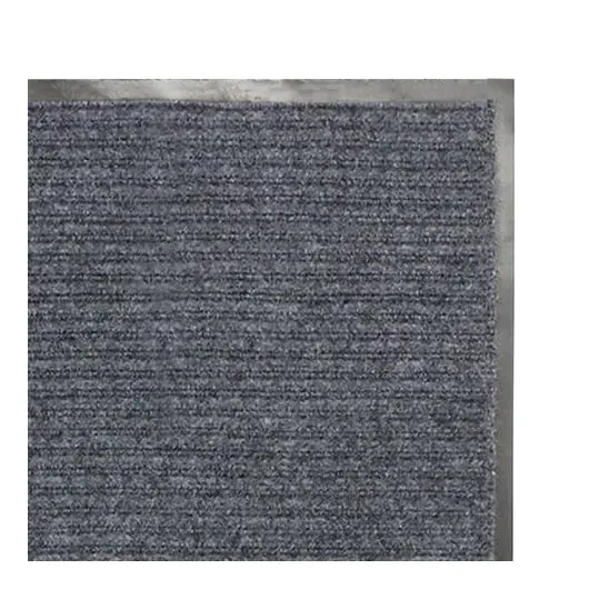 Коврик входной ворсовый влаго-грязезащитный ЛАЙМА/ЛЮБАША, 90х120 см, ребристый, толщина 7 мм, серый, 602872, фото 2