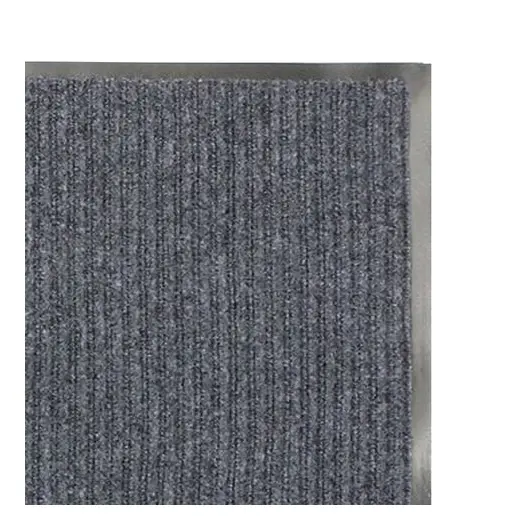 Коврик входной ворсовый влаго-грязезащитный ЛАЙМА/ЛЮБАША, 40х60 см, ребристый, толщина 7 мм, серый, 602861, фото 2