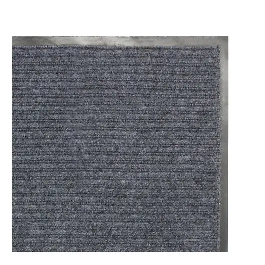 Коврик входной ворсовый влаго-грязезащитный ЛАЙМА, 120х150 см, ребристый, толщина 7 мм, серый, 602875, фото 2