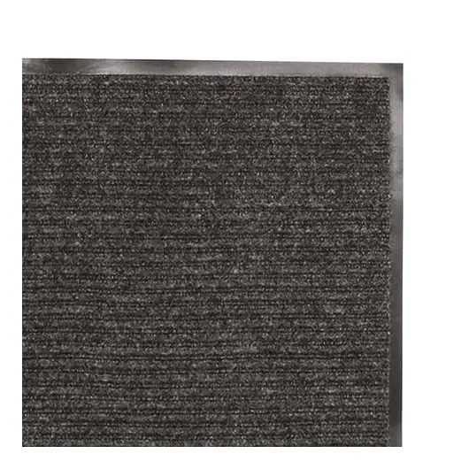 Коврик входной ворсовый влаго-грязезащитный ЛАЙМА, 120х150 см, ребристый, толщина 7 мм, черный, 602877, фото 2