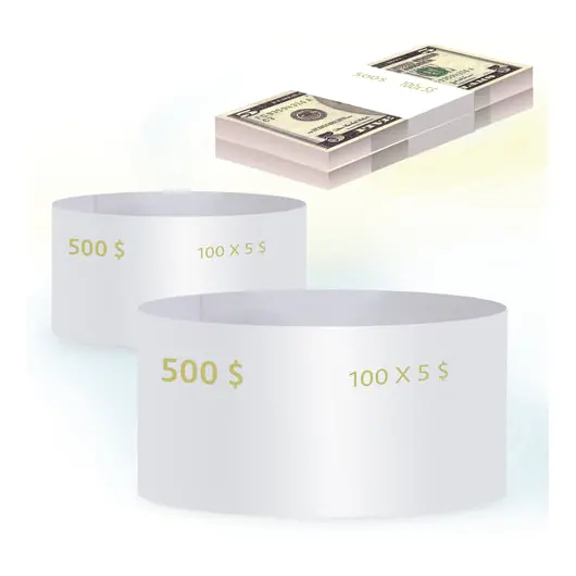 Бандероли кольцевые, комплект 500 шт., номинал 5 долларов, фото 1