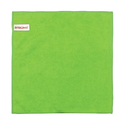Салфетка универсальная, микрофибра, 30х30 см, зеленая, ЛАЙМА, 603932, фото 2