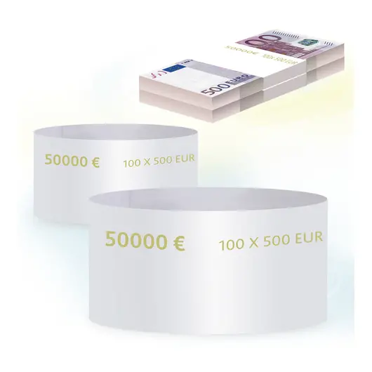 Бандероли кольцевые, комплект 500 шт., номинал 500 евро, фото 1