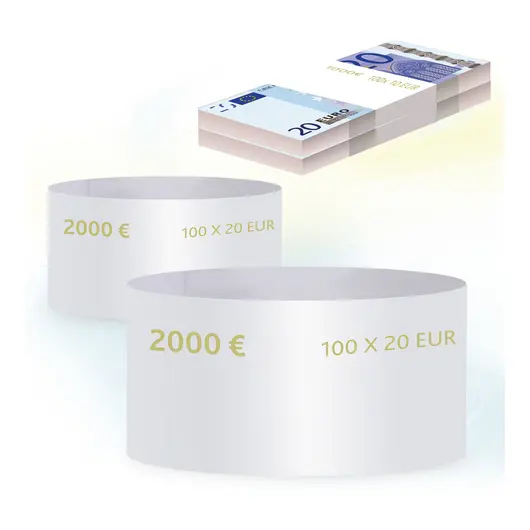 Бандероли кольцевые, комплект 500 шт., номинал 20 евро, фото 1