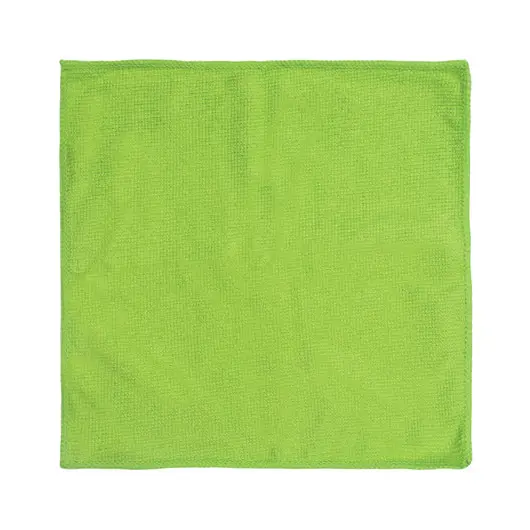 Салфетка универсальная, микрофибра, 25х25 см, зеленая, ЛЮБАША ЭКОНОМ, 603950, фото 3