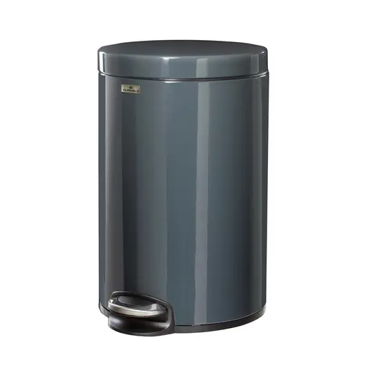Ведро-контейнер для мусора (урна) с педалью DURABLE, 12 л, темно-серое, 3411-58, фото 1