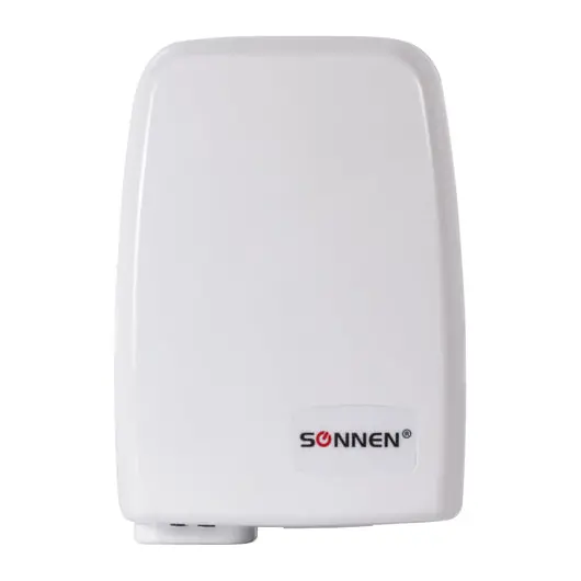 Сушилка для рук SONNEN HD-120, 1000 Вт, пластиковый корпус, белая, 604190, фото 2