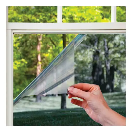 Пленка-штора солнцезащитная для окон, зеркальная, 60х300 см, PSZ603K, фото 2