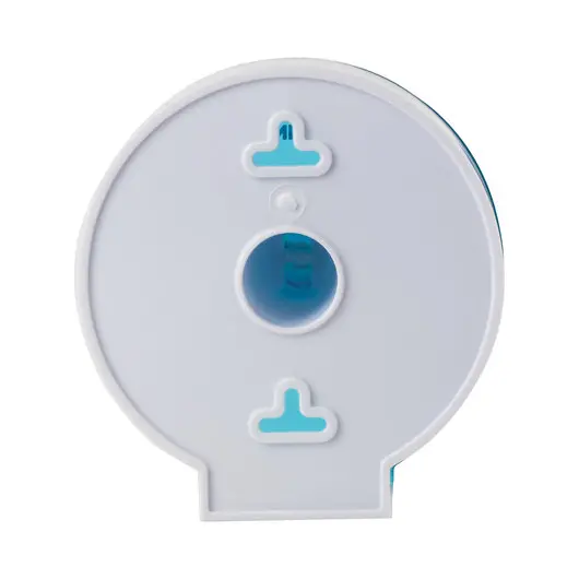 Диспенсер для туалетной бумаги в стандартных рулонах, КРУГЛЫЙ, тонированный голубой, ЛАЙМА, 605045, фото 4