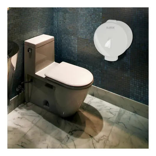 Диспенсер для туалетной бумаги LAIMA PROFESSIONAL ORIGINAL (Система T8), белый, ABS-пластик, 605769, фото 8