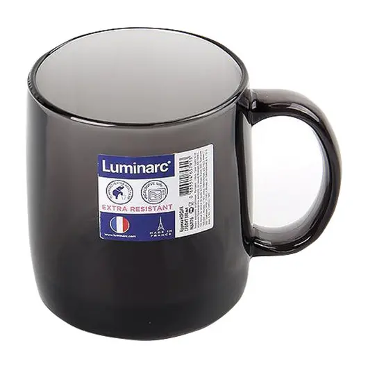 Кружка для чая и кофе, объем 380 мл, дымчатое стекло, &quot;Nordic Graphite&quot;, LUMINARC, N5776, фото 1