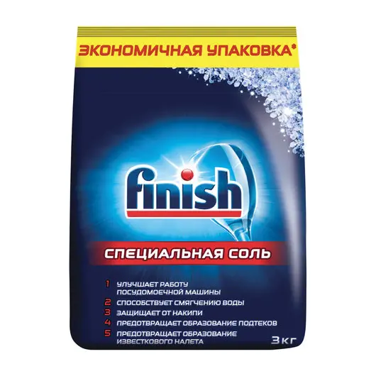 Соль от накипи для посудомоечных машин 3 кг FINISH, 3072341, фото 1