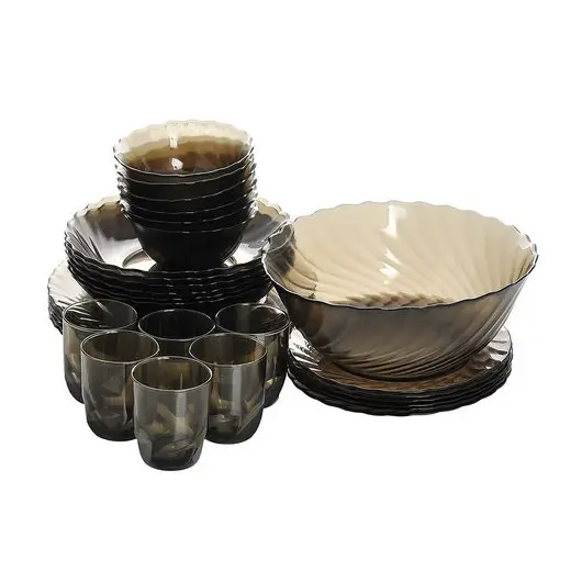 Набор посуды столовый, 44 предметов, дымчатое стекло, &quot;Ocean Eclipse&quot;, LUMINARC, L5110, фото 4