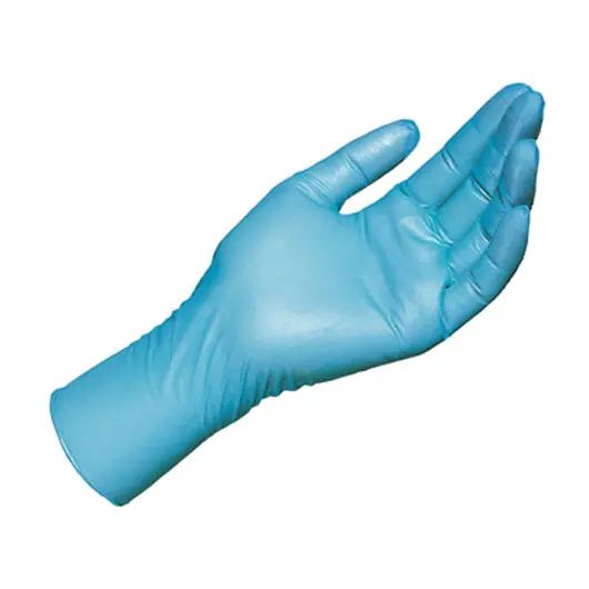 Перчатки нитриловые MAPA Solo 997, хлорированные, неопудренные, КОМПЛЕКТ 50 пар, размер 8 (M), синие, фото 2