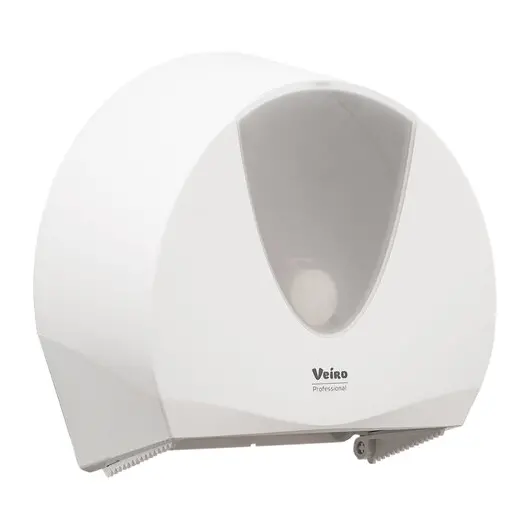 Диспенсер для туалетной бумаги в больших и средних рулонах VEIRO Prof (T1/T2) &quot;Jumbo&quot;, белый, фото 4