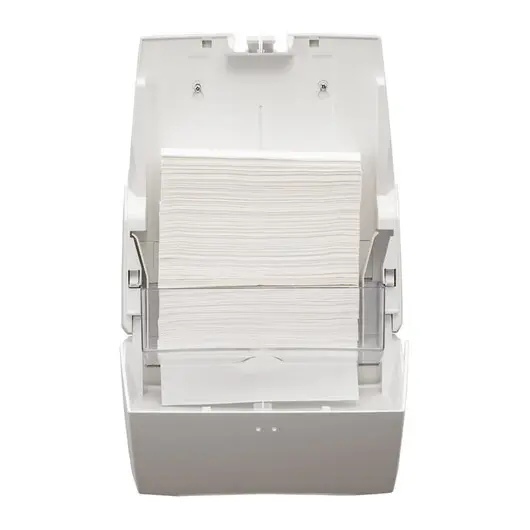 Диспенсер для полотенец листовых VEIRO Professional (H2/H3) &quot;Prima&quot;, V/Z/W-сложения, белый, фото 8