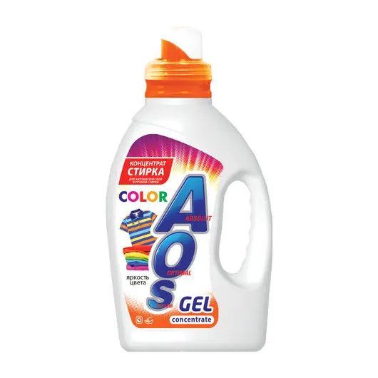 Средство для стирки жидкое автомат 1,3л AOS Color, гель-концентрат, 634-3, фото 1