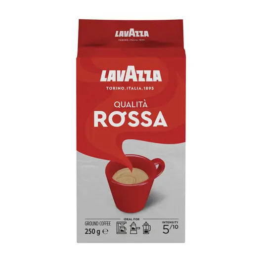 Кофе молотый LAVAZZA (Лавацца) &quot;Qualita Rossa&quot;, натуральный, 250 г, вакуумная упаковка, 3580, фото 2