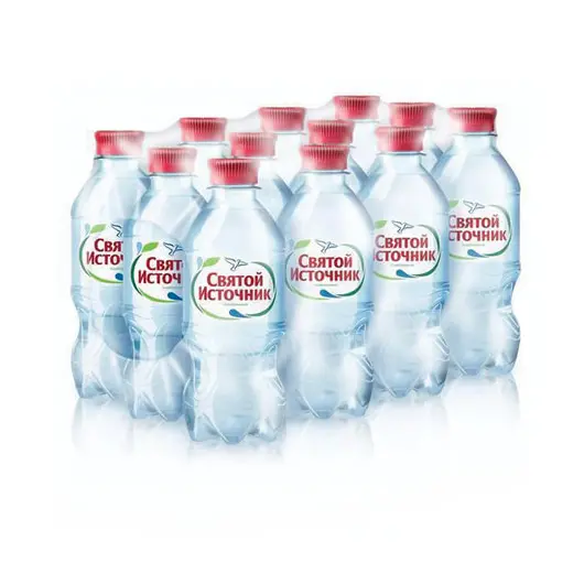 Вода ГАЗИРОВАННАЯ питьевая СВЯТОЙ ИСТОЧНИК, 0,33 л, пластиковая бутылка, фото 2