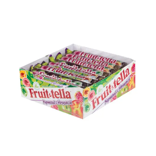 Жевательный мармелад FRUITTELLA (Фруттелла) с фруктовой начинкой, 52 г, бумажная упаковка, 42935, фото 2