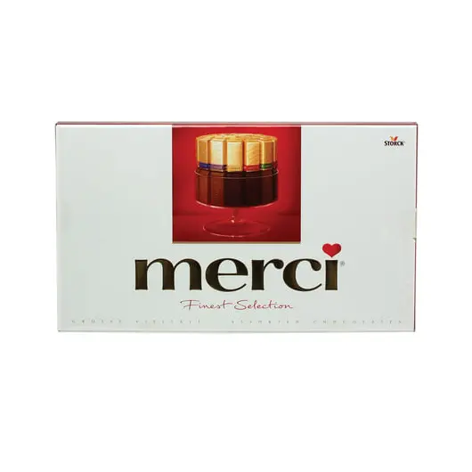 Конфеты шоколадные MERCI (Мерси), ассорти, 400 г, картонная коробка, 014419-95/61, фото 2