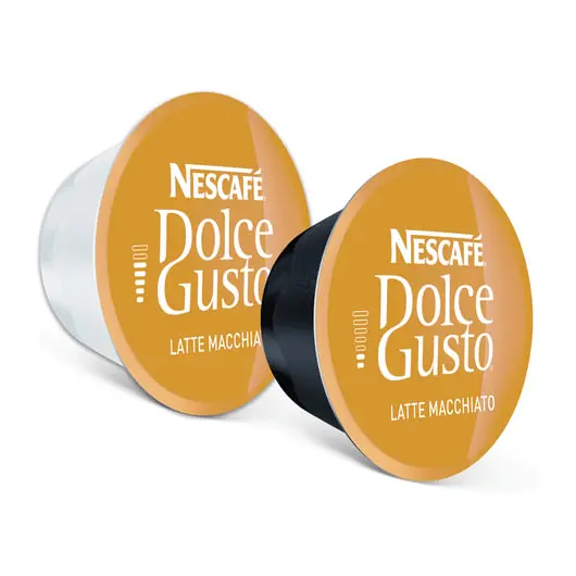 Капсулы для кофемашин NESCAFE Dolce Gusto Latte Macchiato, натуральный кофе 8 шт. х 6,5 г, молочная капсула 8 шт. х 17,8 г, 5219838, фото 3