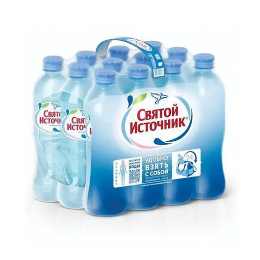 Вода негазированная питьевая &quot;Святой источник&quot;, 0,5 л, пластиковая бутылка, фото 1